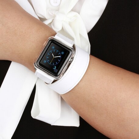 Kakapi Double Strap bandje - Wit - Geschikt voor Apple watch 38mm / 40mm / 41mm