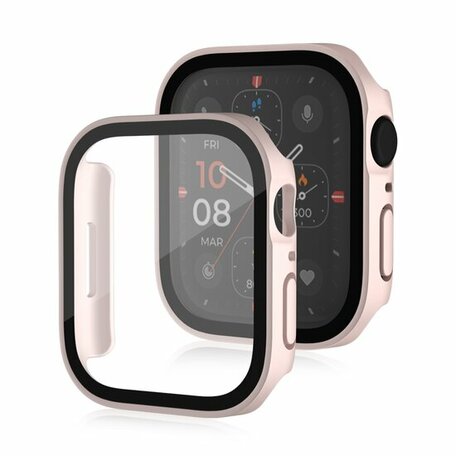 Hard case 44mm - Licht roze (mat) - Geschikt voor Apple Watch 44mm