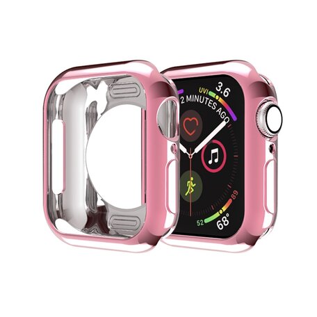 Siliconen case 44mm - Roze - Geschikt voor Apple Watch 44mm