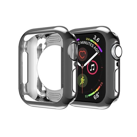 Siliconen case 42mm - Zwart - Geschikt voor Apple Watch 42mm