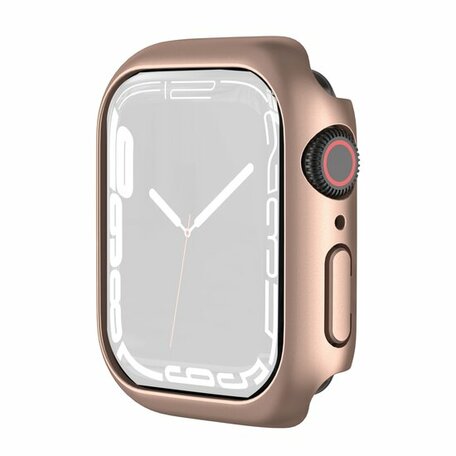 Apple Watch 45mm Hard case (open front) - Rosé goud - Geschikt voor Apple Watch 45mm