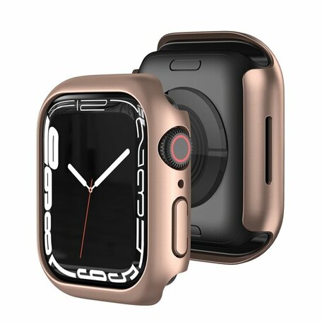 Apple Watch 45mm Hard case (open front) - Rosé goud - Geschikt voor Apple Watch 45mm