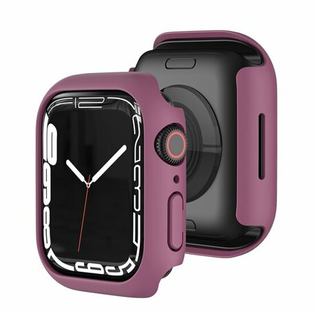 Apple Watch 45mm Hard case (open front) - Wijnrood - Geschikt voor Apple Watch 45mm