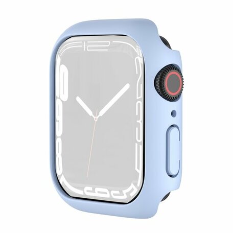 Apple Watch 45mm Hard case (open front) - Lichtblauw - Geschikt voor Apple Watch 45mm