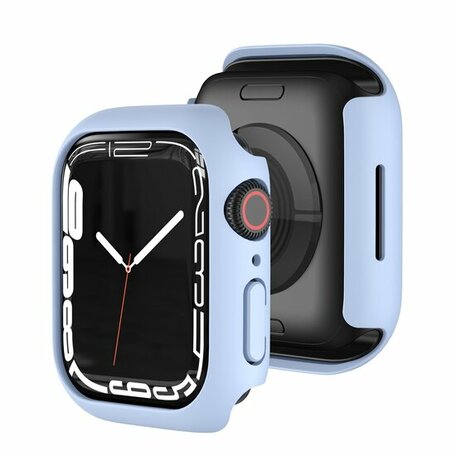 Apple Watch 45mm Hard case (open front) - Lichtblauw - Geschikt voor Apple Watch 45mm