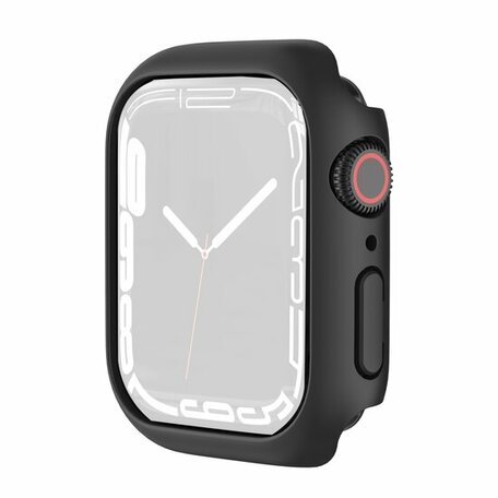 Apple Watch 45mm Hard case (open front) - Zwart - Geschikt voor Apple Watch 45mm