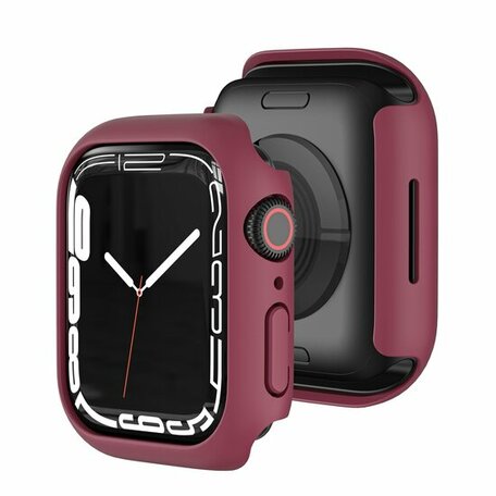 Apple Watch 45mm Hard case (open front) - Bordeaux - Geschikt voor Apple Watch 45mm