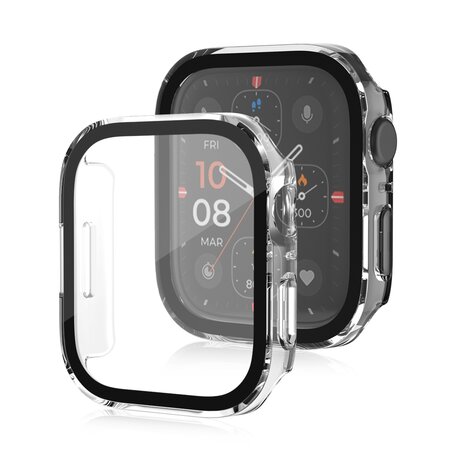 Hard case 45mm - Transparant - Geschikt voor Apple Watch 45mm
