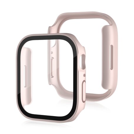 Hard case 45mm - Licht roze (mat) - Geschikt voor Apple Watch 45mm