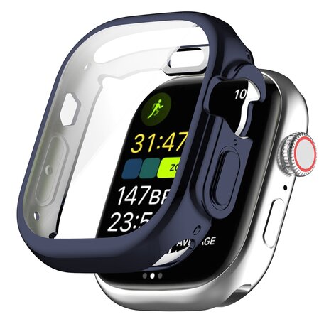 Apple Watch Ultra TPU case - Volledig beschermd - Donkerblauw - Geschikt voor Apple Watch 49mm (Ultra)