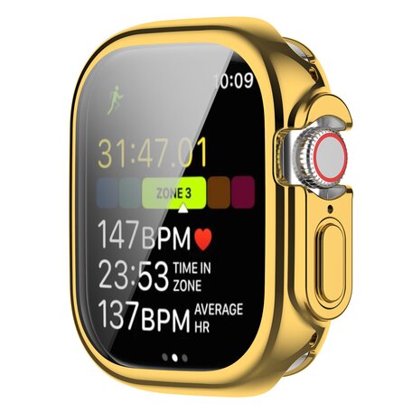 Apple Watch Ultra TPU case - Volledig beschermd - Goud - Geschikt voor Apple Watch 49mm (Ultra)