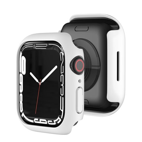 Apple Watch 41mm Hard case (open front) - Wit - Geschikt voor Apple Watch 41mm