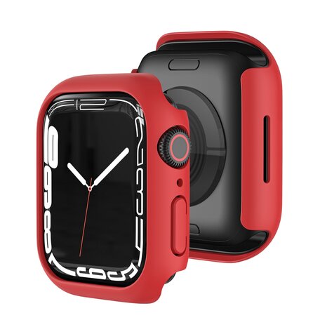 Apple Watch 41mm Hard case (open front) - Rood - Geschikt voor Apple Watch 41mm