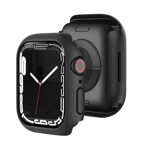 Apple Watch 41mm Hard case (open front) - Zwart - Geschikt voor Apple Watch 41mm