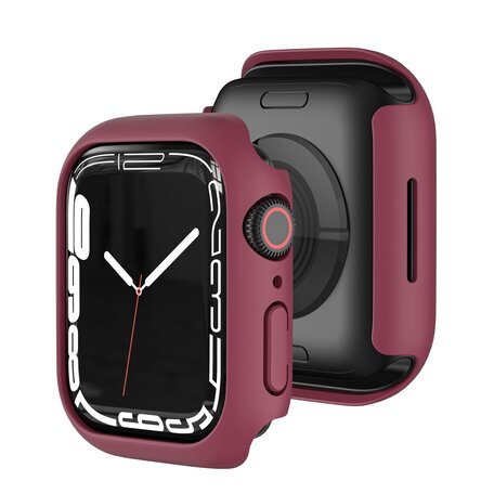 Apple Watch 41mm Hard case (open front) - Bordeaux - Geschikt voor Apple Watch 41mm