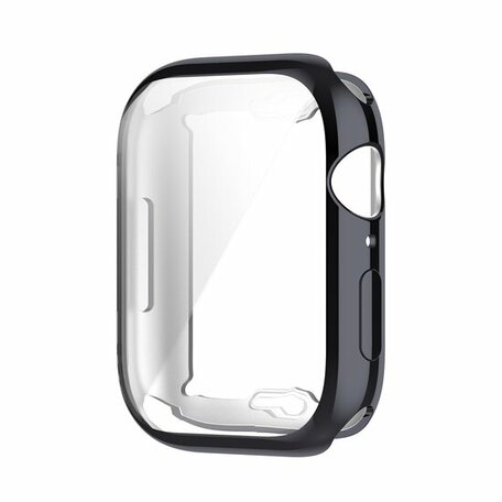 Siliconen case (volledig beschermd) 41mm - Space Grey - Geschikt voor Apple watch 41mm