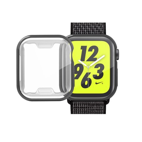 Siliconen case (volledig beschermd) 40mm - Zwart - Geschikt voor Apple watch 40mm