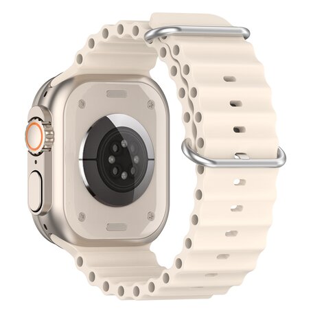 Ocean bandje - Starlight - Geschikt voor Apple Watch 42mm / 44mm / 45mm / 49mm