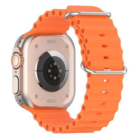 Ocean bandje - Oranje - Geschikt voor Apple Watch 42mm / 44mm / 45mm / 49mm