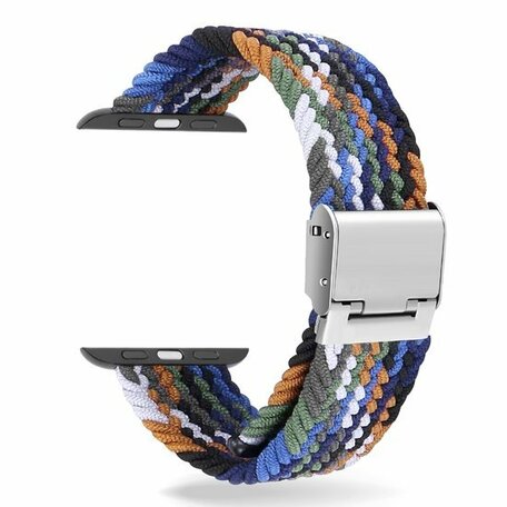 Braided bandje - Multicolor - Geschikt voor Apple Watch 42mm / 44mm / 45mm / 49mm