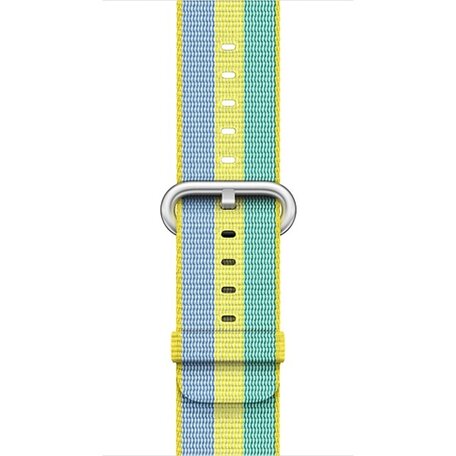 Nylon bandje - Geel / Groen / Blauw - Geschikt voor Apple Watch 42mm / 44mm / 45mm / 49mm