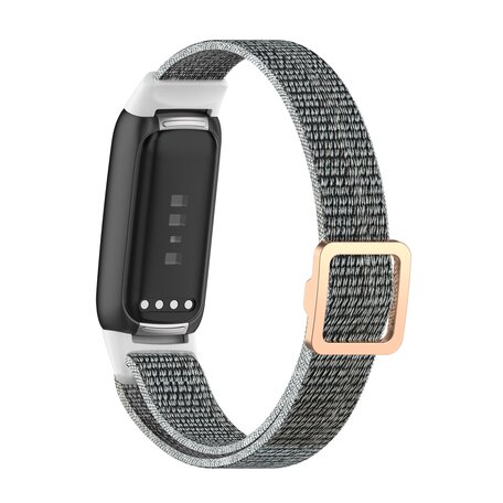 Fitbit Luxe - Elastisch nylon bandje - Grijs
