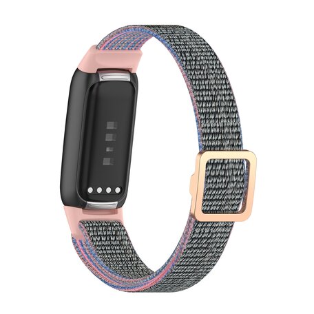 Fitbit Luxe - Elastisch nylon bandje - Roze