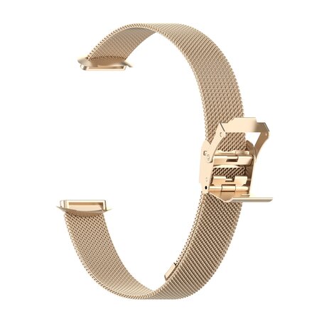 Fitbit Luxe - Milanese bandje met klemsluiting - Vintage goud