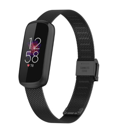 Fitbit Luxe - Milanese bandje met klemsluiting - Zwart