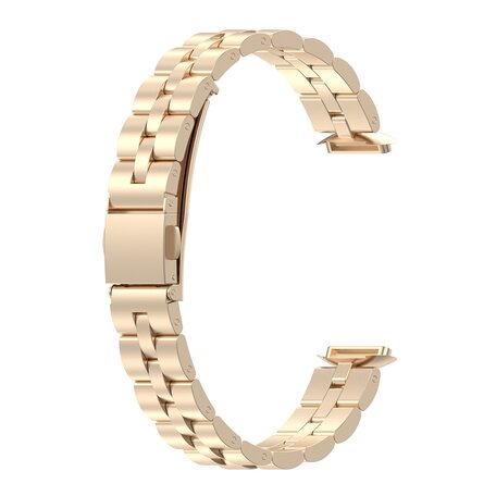 Fitbit Luxe - Stalen schakelband - Goud