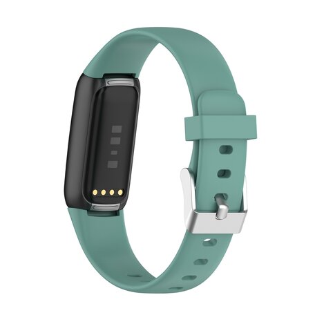 Fitbit Luxe - Sportbandje met gesp - Maat: Large - Groen