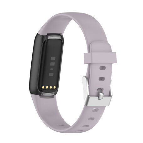 Fitbit Luxe - Sportbandje met gesp - Maat: Small - Licht paars