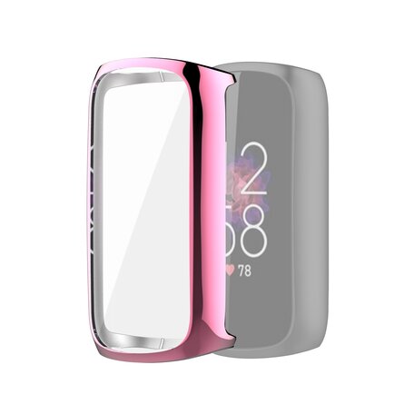 Fitbit Luxe - TPU case (volledig beschermd) - Roze