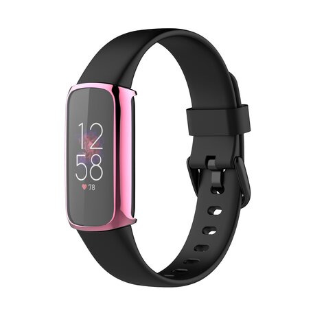 Fitbit Luxe - TPU case (volledig beschermd) - Roze