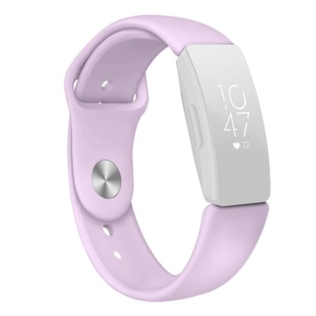 Fitbit Inspire 1 / HR / Ace 2 siliconen bandje - Maat: Large - Lila