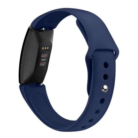 Fitbit Inspire 1 / HR / Ace 2 siliconen bandje - Maat: Large - Blauw