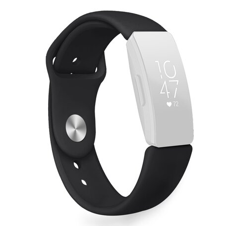 Fitbit Inspire 1 / HR / Ace 2 siliconen bandje - Maat: Small - Zwart