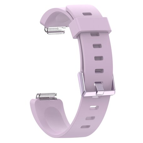 Fitbit Inspire 1 / HR / Ace 2 siliconen bandje met gesp - Maat: Large - lila