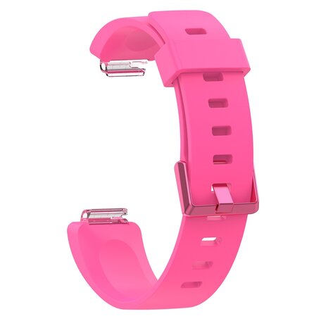 Fitbit Inspire 1 / HR / Ace 2 siliconen bandje met gesp - Maat: Large - roze