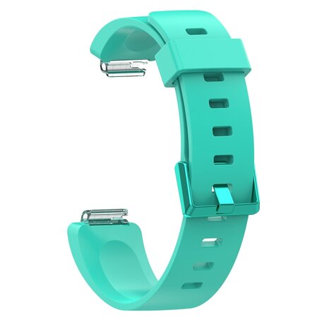 Fitbit Inspire 1 / HR / Ace 2 siliconen bandje met gesp - Maat: Small - turquoise