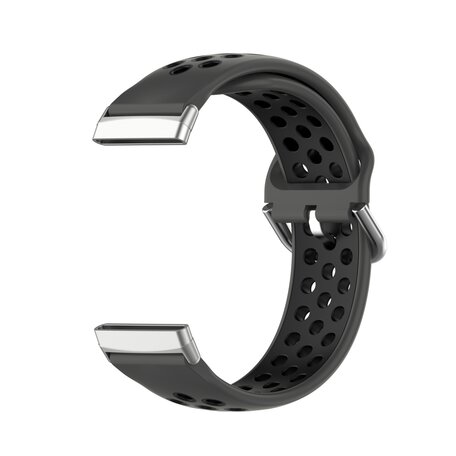 Fitbit Versa 3 & 4 / Sense 1 & 2 - Sport editie - Large - Zwart