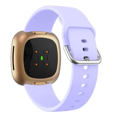 Fitbit Versa 3 & 4 / Sense 1 & 2  - Siliconen bandje - Lila