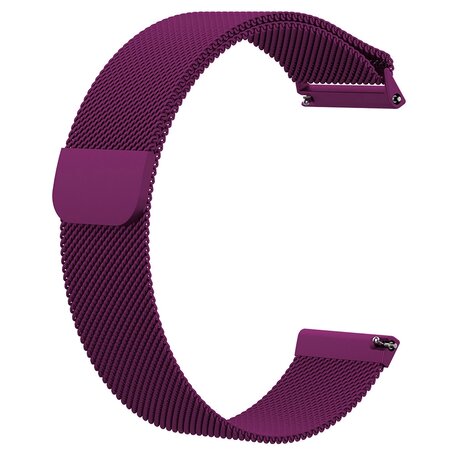 Fitbit Versa 1 / 2 & Lite milanese bandje - Maat: Large - Paars