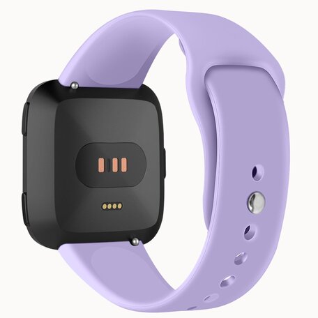 Fitbit Versa 1 / 2 & Lite siliconen bandje - Maat: Large - Lila