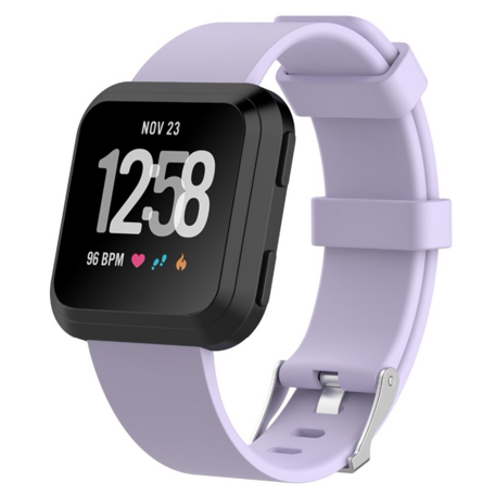 Fitbit Versa 1 / 2 & Lite  rubberen sport bandje - licht paars