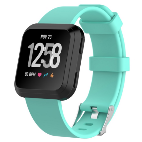 Fitbit Versa 1 / 2 & Lite rubberen sport bandje - Groen