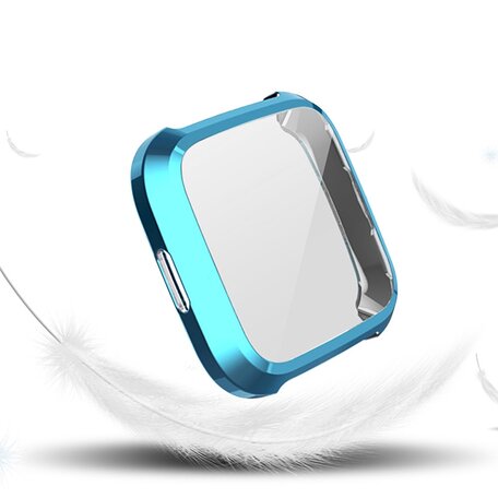 Fitbit Versa Lite Soft TPU case (volledig beschermd) - Blauw
