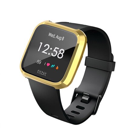 Fitbit Versa Lite Soft TPU case (volledig beschermd) - Goud