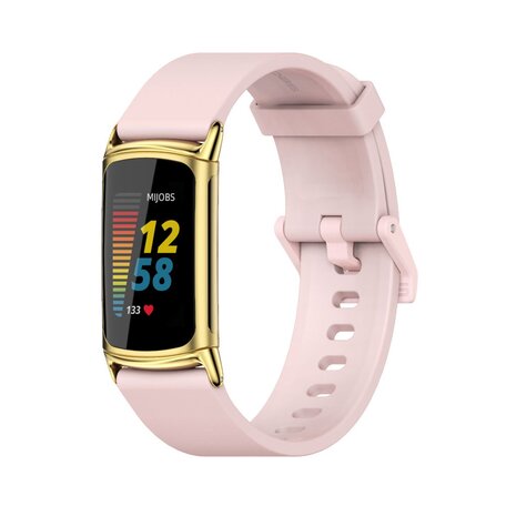 FitBit Charge 5 Extra soft siliconen bandje - Roze
