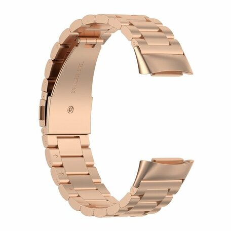 Metalen bandje - Rosé goud - Geschikt voor FitBit Charge 5
